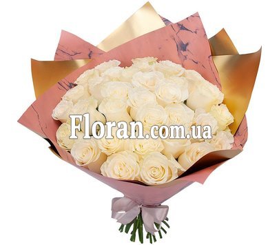 The most beautiful bouquet of white roses