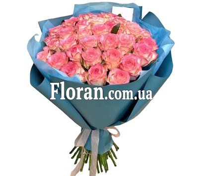 Букет з ніжно-рожевих троянд