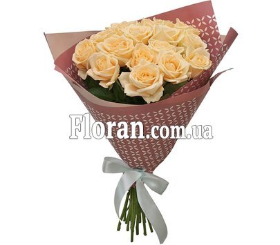 Букет из персиковых роз