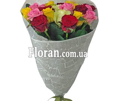 Букет из роз разных цветов