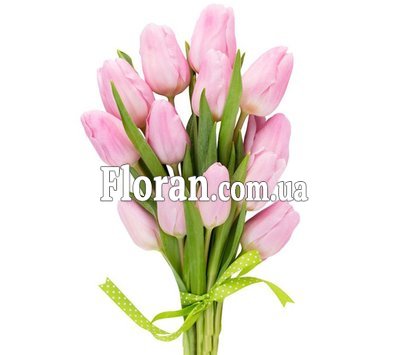 Букетик розовых тюльпанов