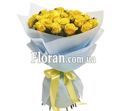 Beautiful bouquet of yellow roses