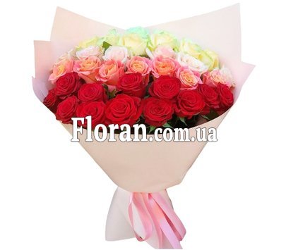 Оригинальный букет роз