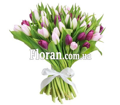 Spring bouquet of tulips