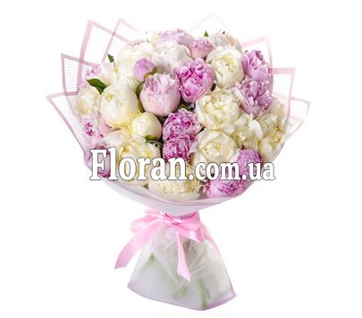 35 peonies in a bouquet